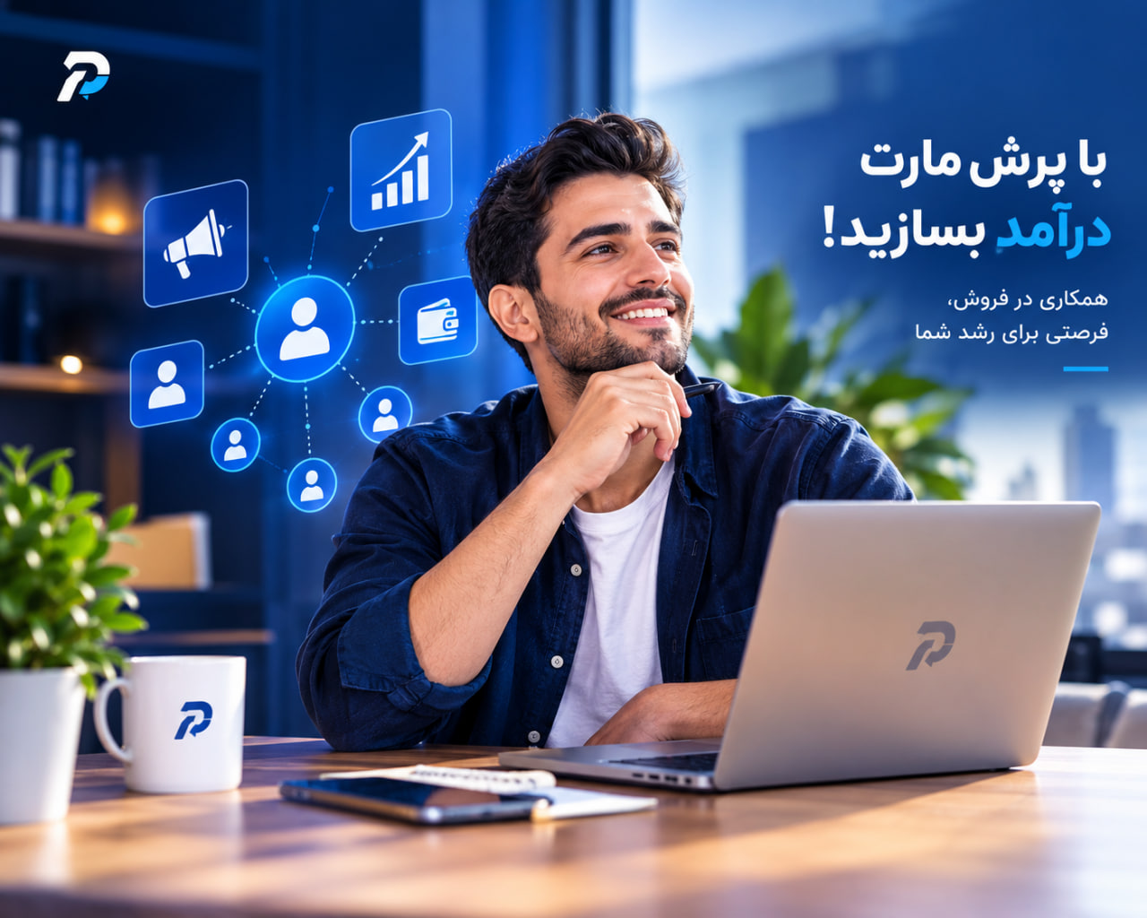 چگونه از طریق بازاریابی و همکاری در فروش پرش‌مارت درآمد کسب کنیم؟ راهنمای کامل ثبت‌نام و شروع