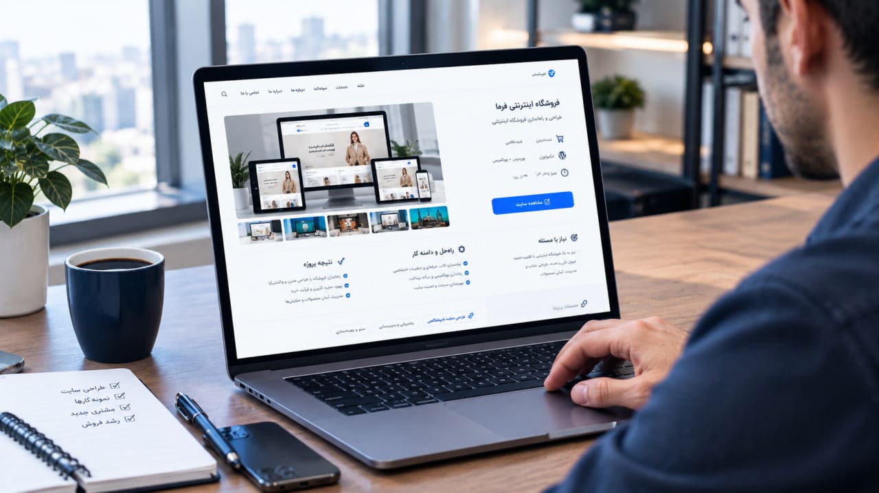 نمونه‌کار حرفه‌ای چیست و چگونه به جذب مشتری کمک می‌کند؟