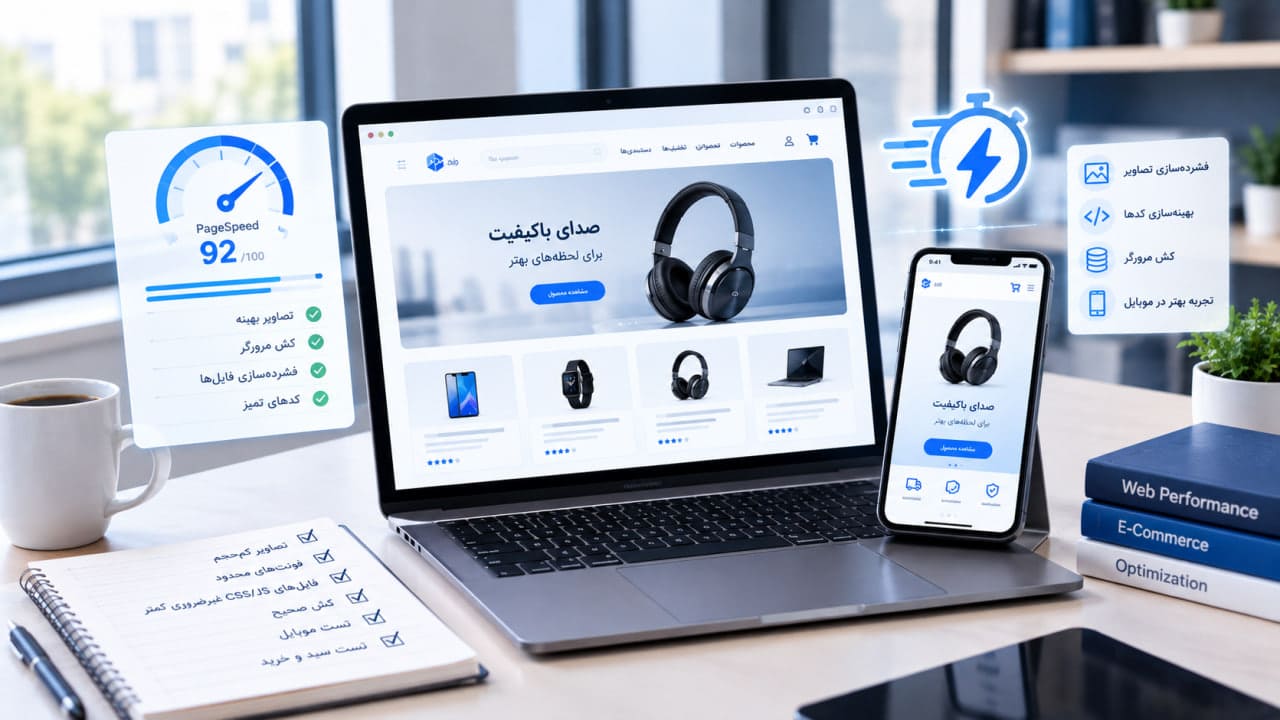سرعت سایت فروشگاهی؛ راهنمای عملی برای کاهش کندی و افزایش فروش